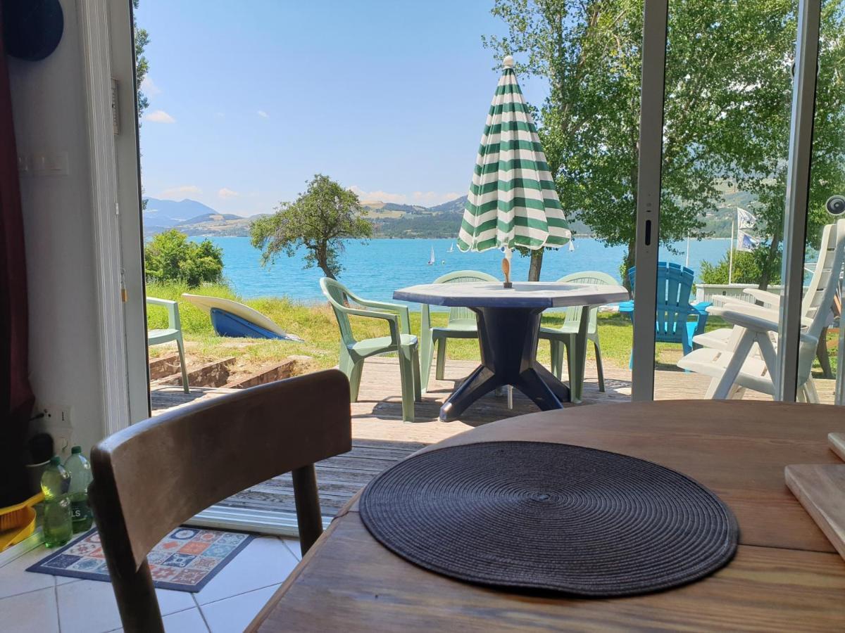 Rez De Plage-Canoe+Paddle-70M² Savines Exteriör bild