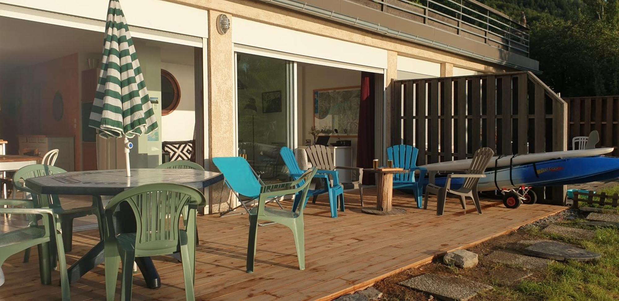 Rez De Plage-Canoe+Paddle-70M² Savines Exteriör bild