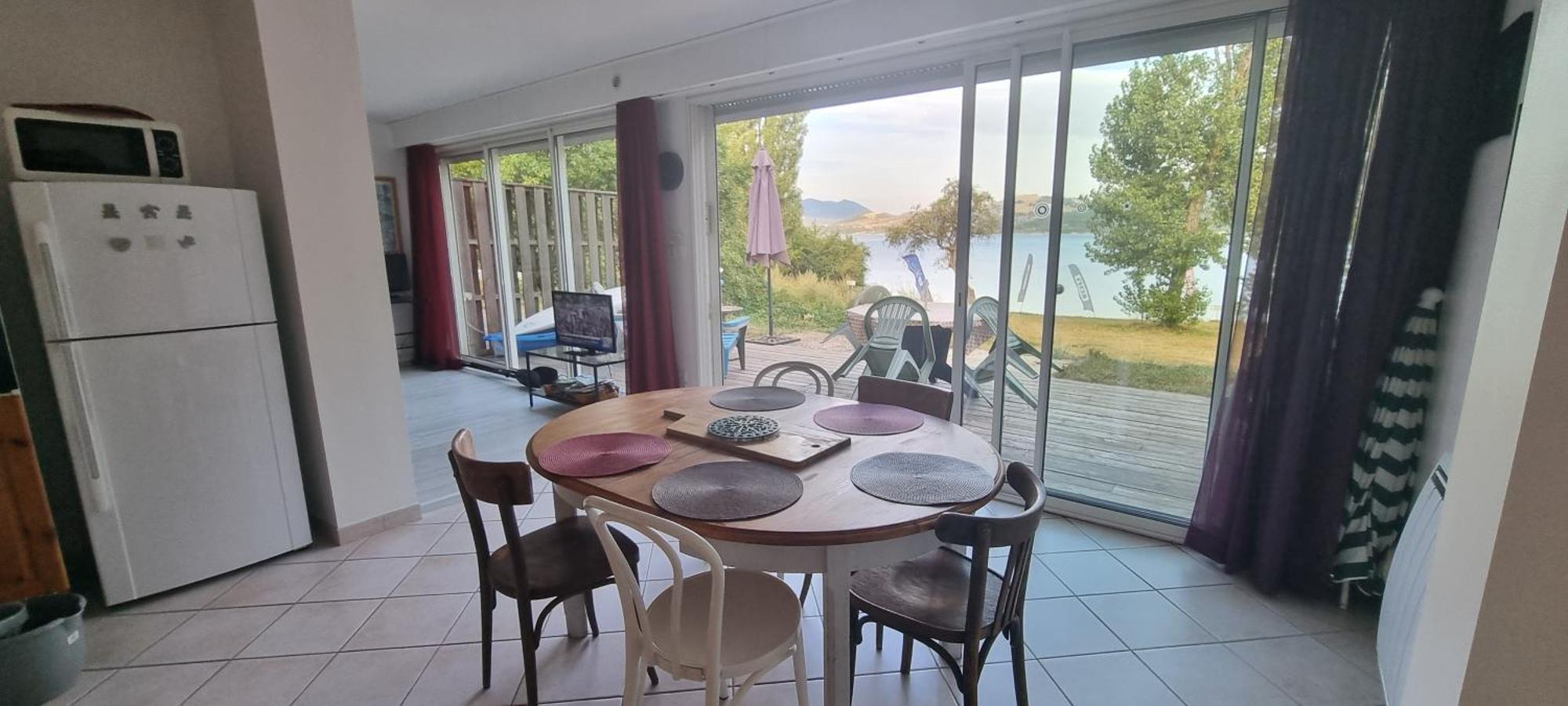 Rez De Plage-Canoe+Paddle-70M² Savines Exteriör bild
